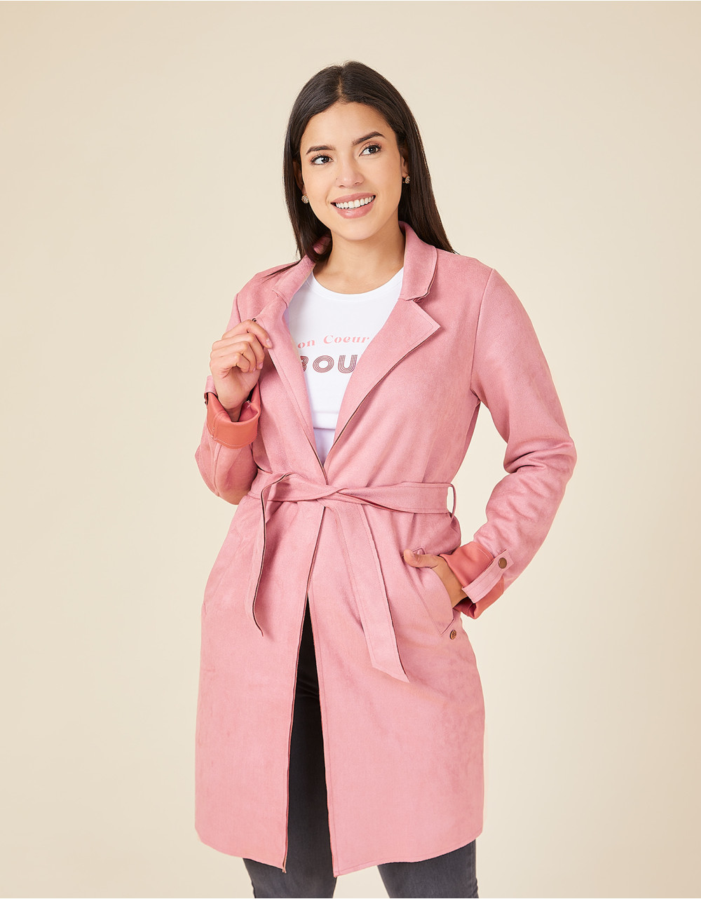 Cardigan regular fit rosa