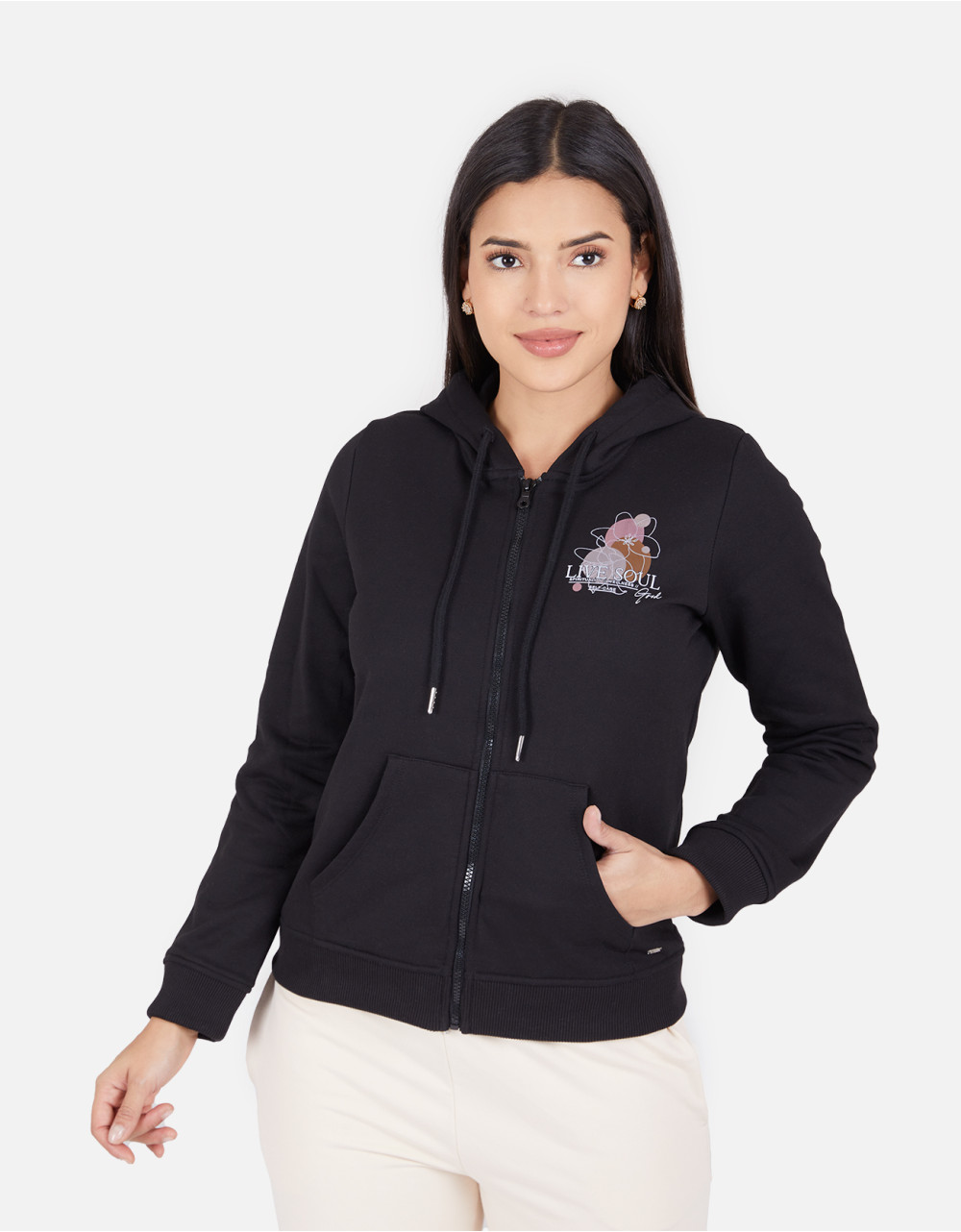 Polera regular fit negro