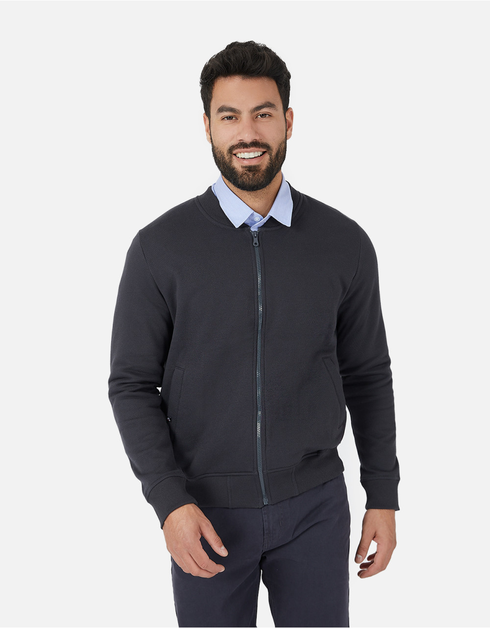 Polera regular fit plomo