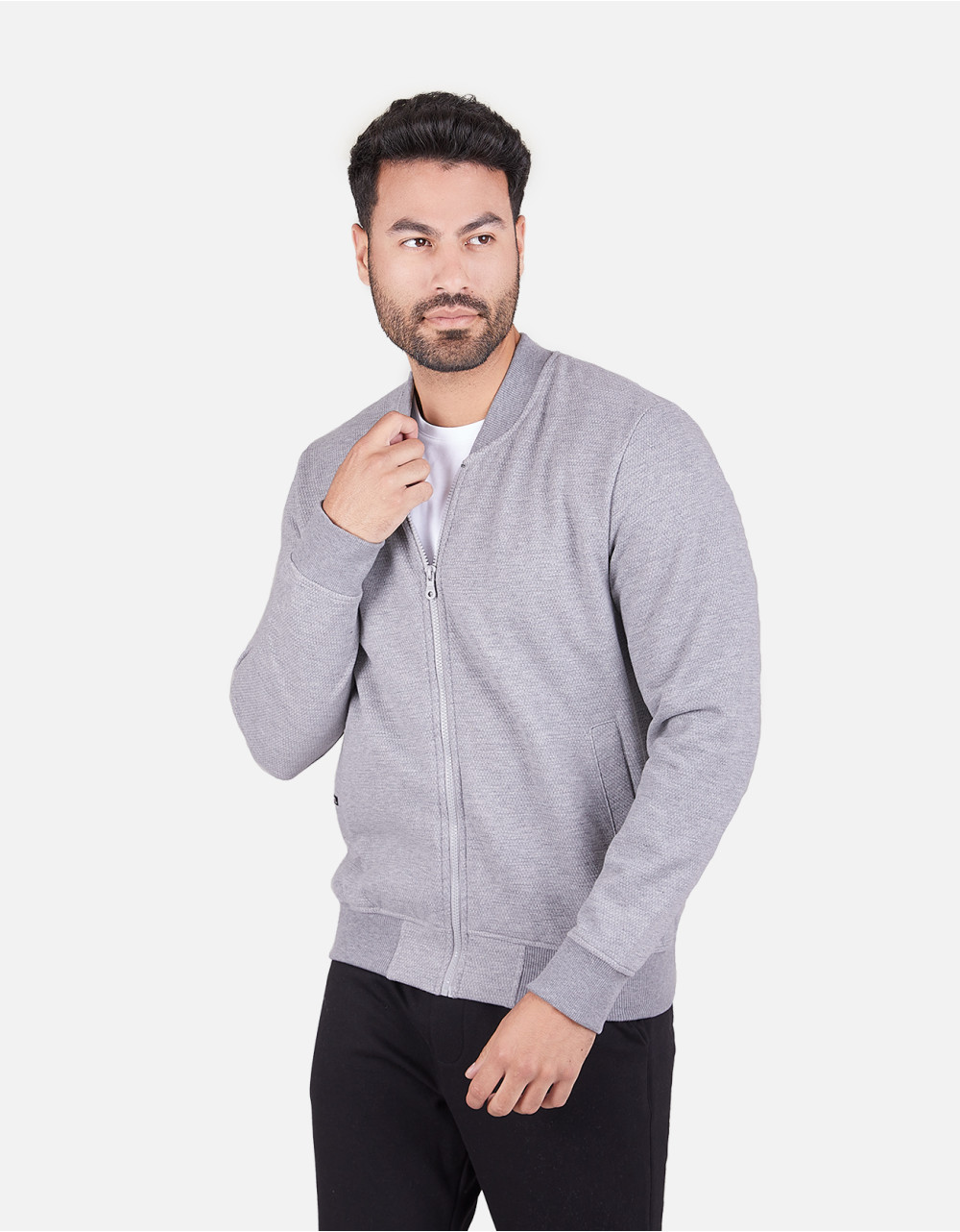 Polera regular fit gris