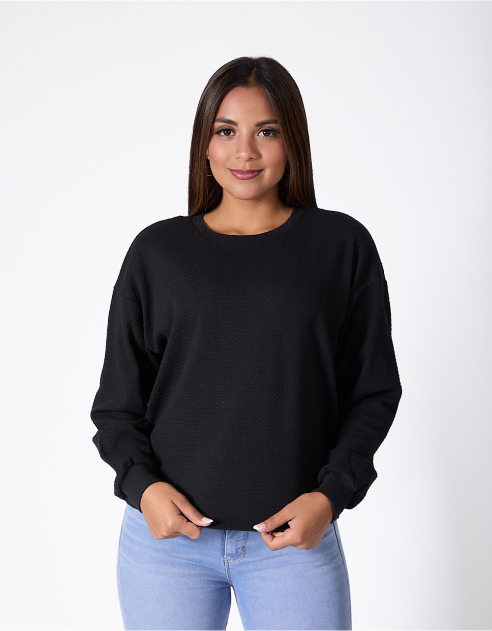 Polera regular fit negro