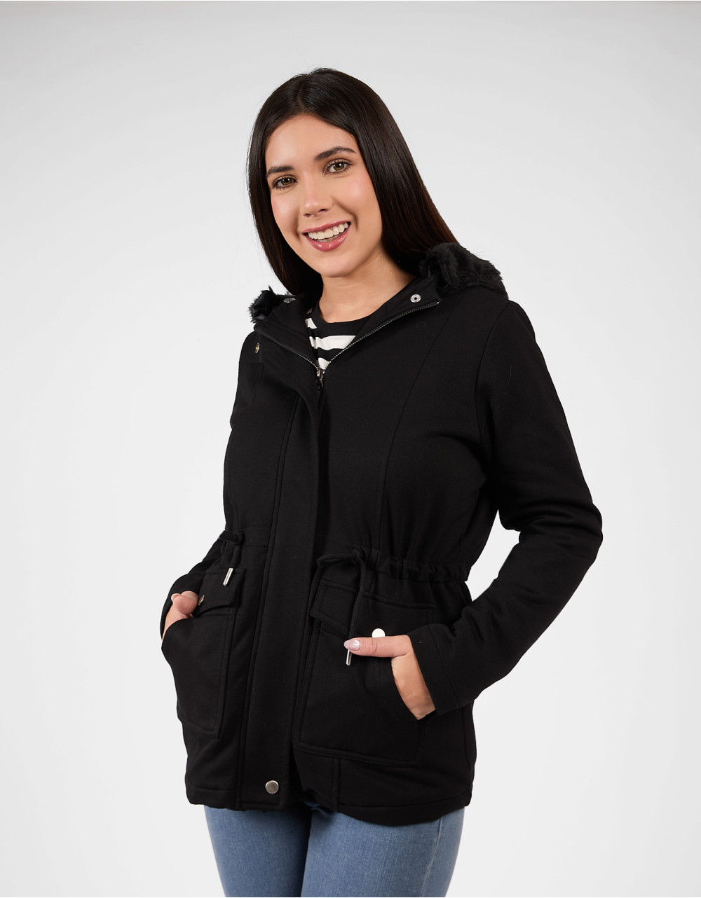 Parka Namora regular fit Negro