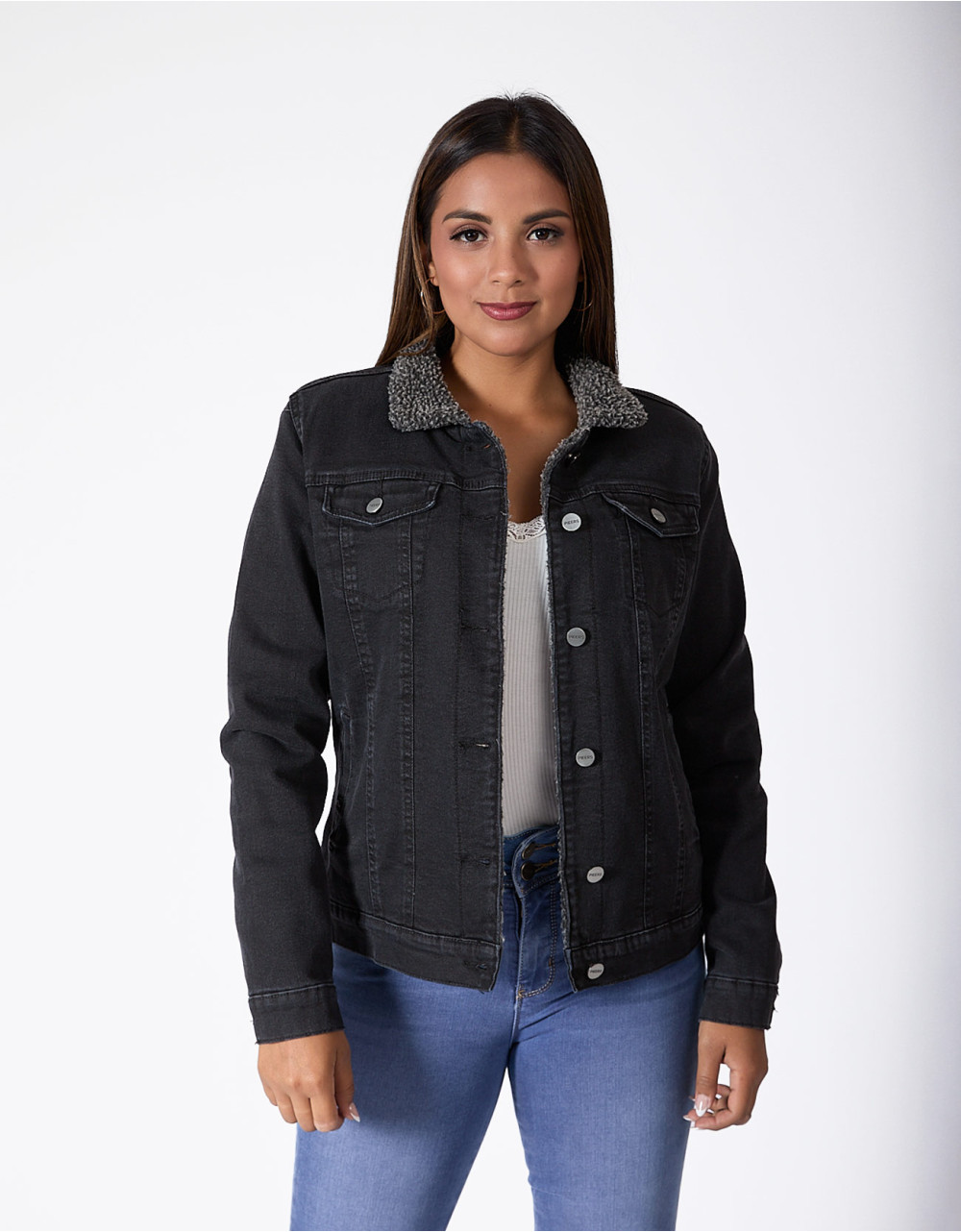 Casaca Tyana Regular Fit Stone Black