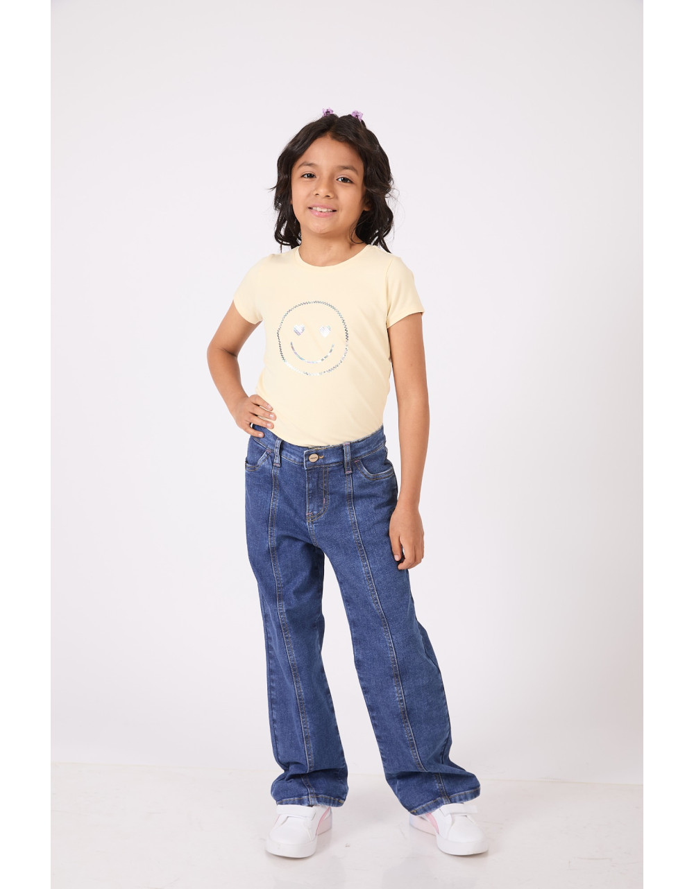 Pantalones Niña (4-10) Annya Crystal Wide leg 
