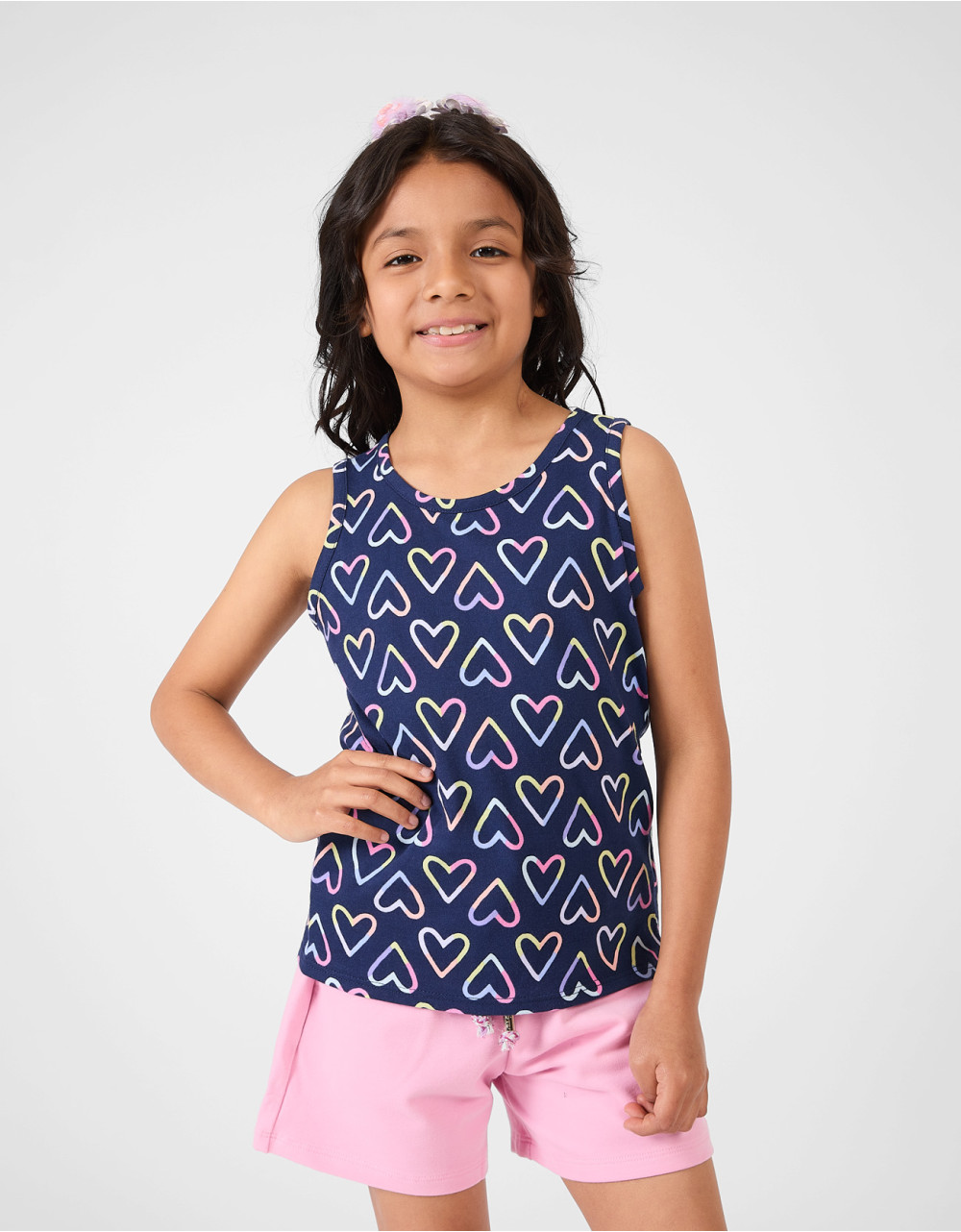 Polo Niña Corih Navy Manga Cero 