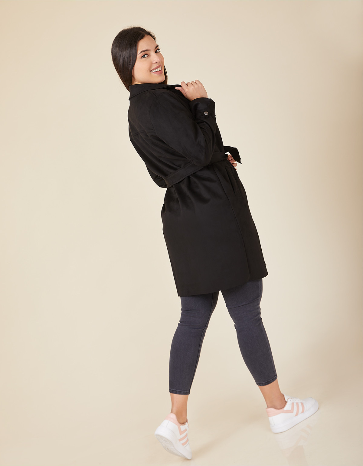 Cardigan regular fit negro