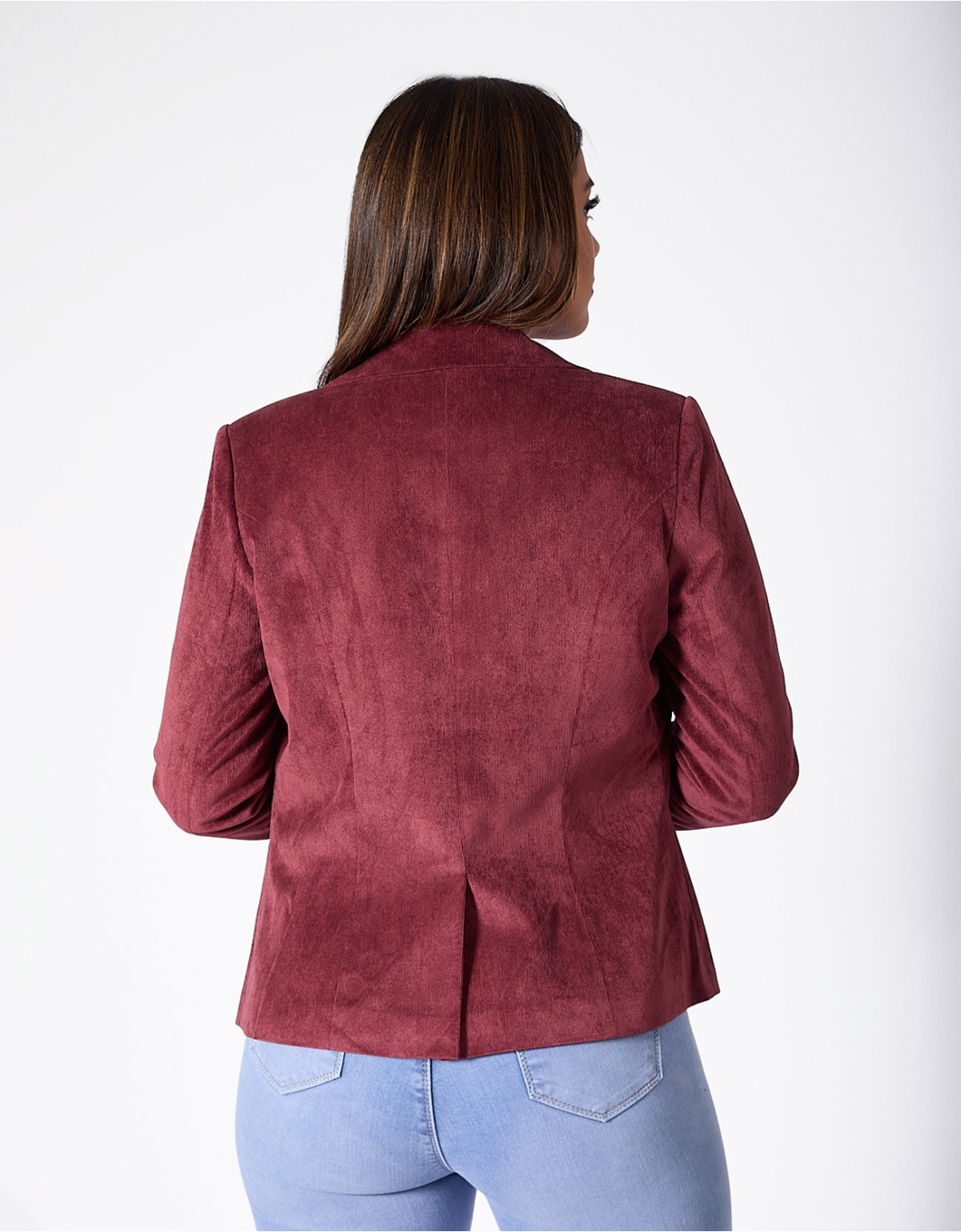 Casaca regular fit vino