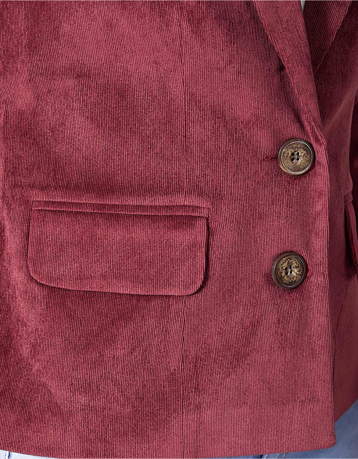 Casaca regular fit vino