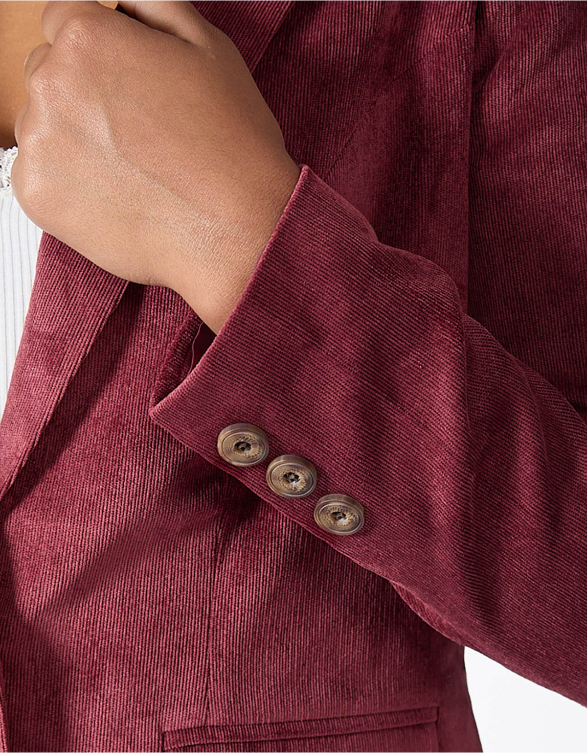 Casaca regular fit vino