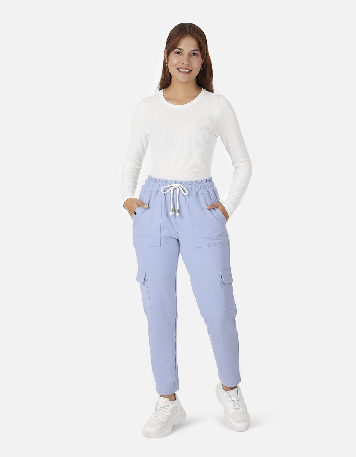 Buzo Alaina Celeste Regular Fit
