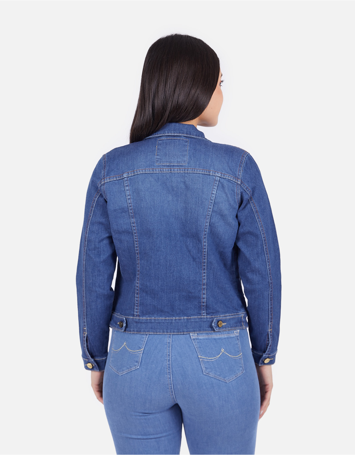 Casaca regular fit azul