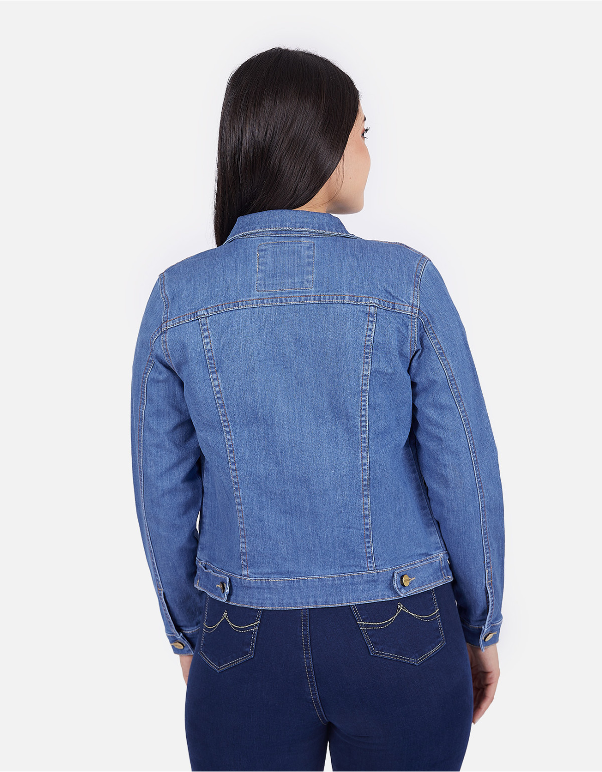 Casaca regular fit celeste