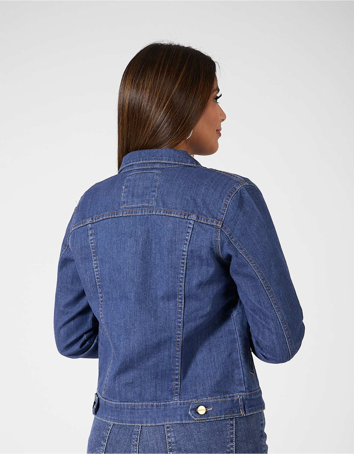 Casaca regular fit azul