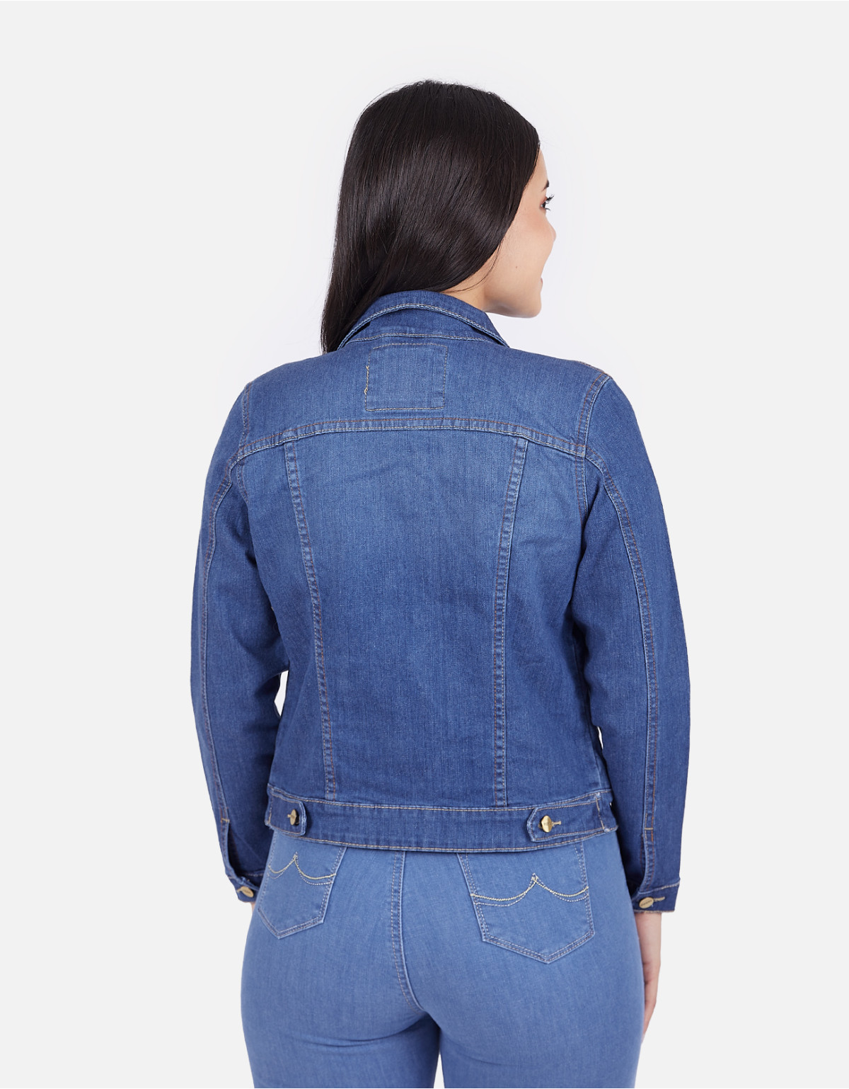 Casaca regular fit azul