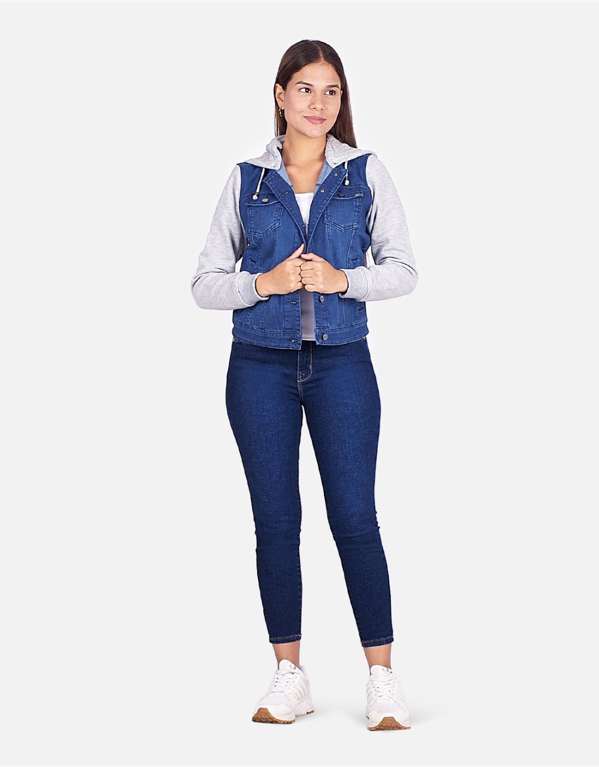 Casaca regular fit azul