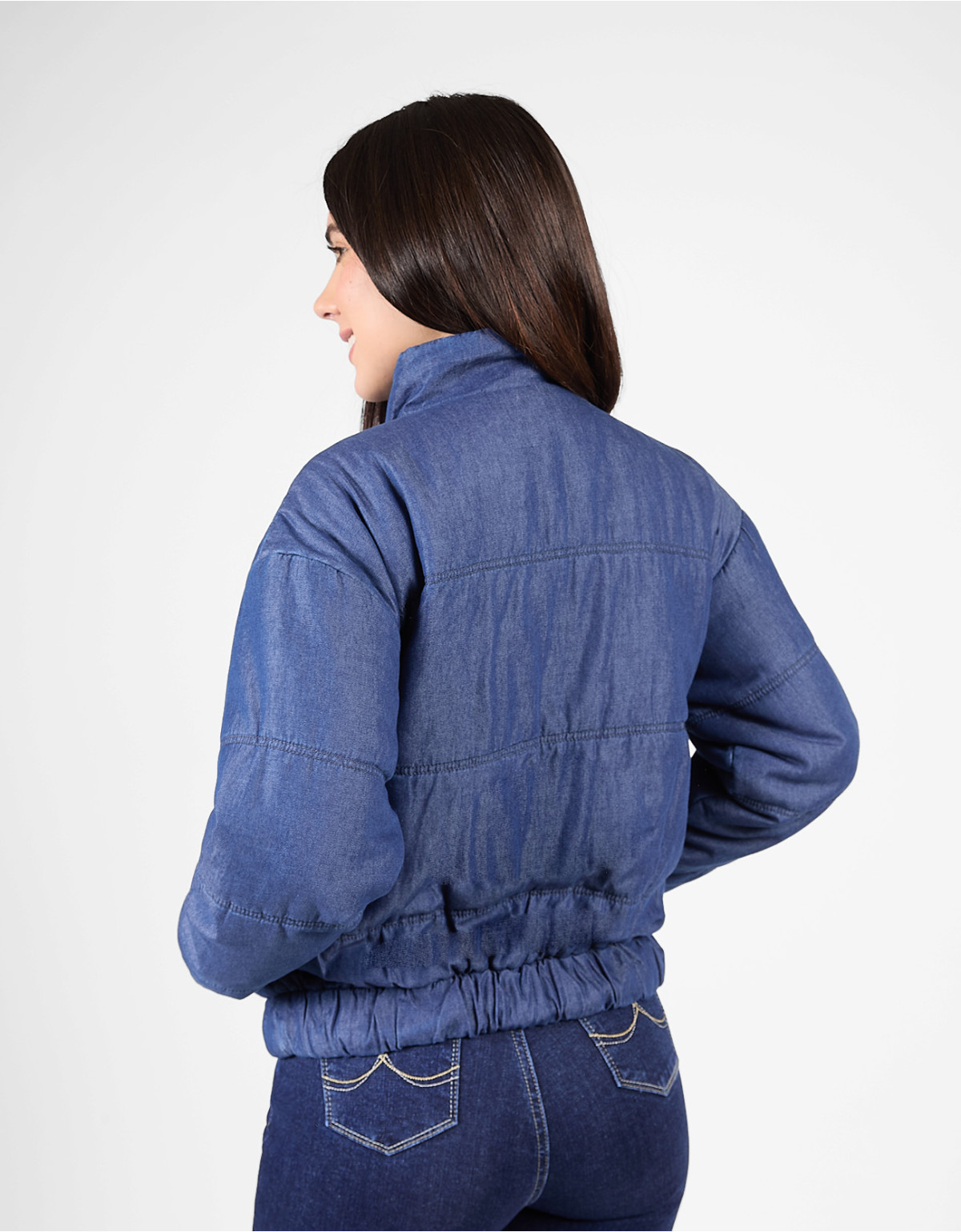 Casaca Layra regular fit azul