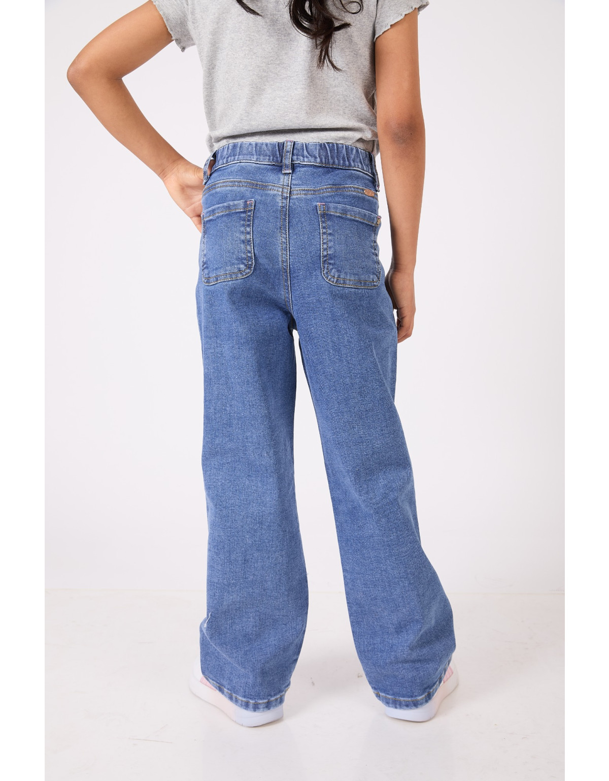 Pantalones Niña (4-10) Annya Celeste Wide leg 