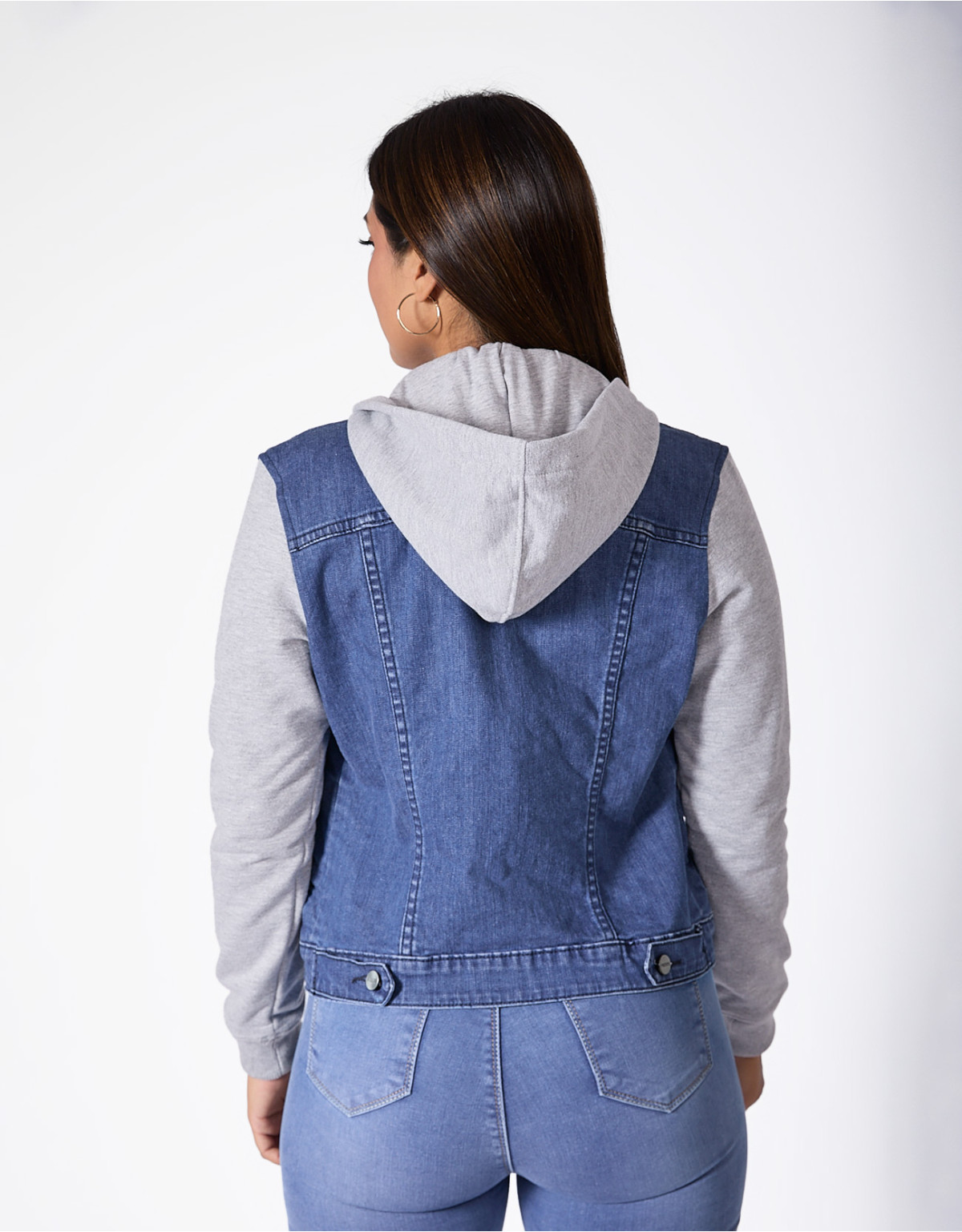 Casaca regular fit azul